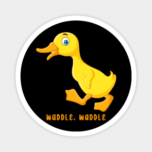 Cute Duck Waddle Waddle Magnet